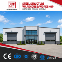 Atelier et entrepôt préfabriqués en acier modernes ZW, construction de bâtiments modulaires