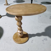 Table basse DISHI de haute qualité au design unique, de forme ronde, en bois massif, pour salon, mariage, événement