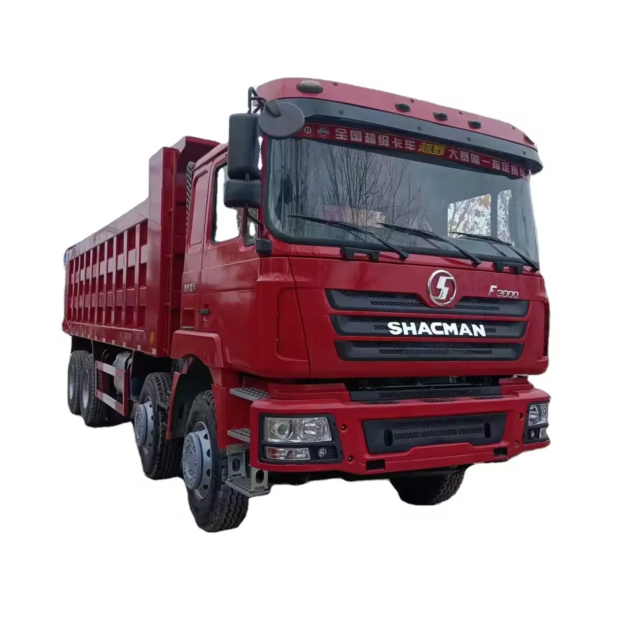 Gebruikte Gereviseerde Shacman 8X4 40Ton Dump Truck Met Rechts Rijden