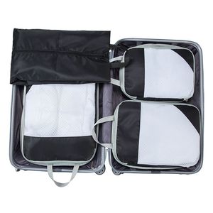 4 pièces suspendu linge chaussure sac support de rangement <span class=keywords><strong>valise</strong></span> <span class=keywords><strong>organisateur</strong></span> bagages essentiels emballage cubes lavable <span class=keywords><strong>pochette</strong></span> de voyage - Product Image 2