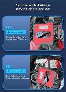 NCFKOS удобный портативный пусковое устройство с воздушным компрессором, 22000 мА · ч, насос для накачивания шин, 12 В, пусковое устройство, автомобильный бустер - Product Image 5