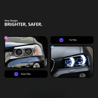 Feux de voiture, projecteur LED pour phares, feux de signalisation, lampe frontale DRL, accessoires automobiles pour BMW X3 2010-2013 F25