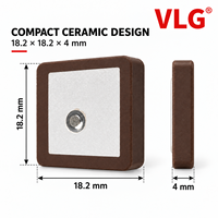 Antenne GPS passive en céramique 1575,42 MHz RHCP 50Ω VSWR≤2.0 Antenne GNSS en céramique pour module de positionnement et de navigation