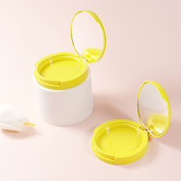 Étui compact rond personnalisé pour poudre pressée et blush avec miroir