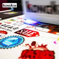 Kongkim A3 Digital UV DTF película pegatinas máquina de impresión plana UV LED inyección de tinta para fundas de teléfono de madera pluma acrílica