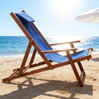 Fauteuil de piscine élégant pour hôtel, pliable, avec dossier réglable, dimensions sur mesure, tissu Oxford résistant aux taches, pour l'école