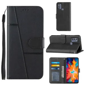 Wholesale Price Factory PU Flip leather case Book Wallet Pouch For MOTO G50 G60 G10 G30