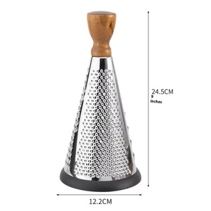Hachoir, râpe et trancheuse multifonctionnel pour fruits, légumes et pommes de terre, râpe à fromage en acier inoxydable pour la cuisine - Product Image 6