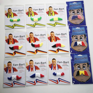 אופנתי אדם מזויף שפמים מזויפים דבק פוליאסטר חידוש שפם עבור מסיבת פיאסטה אספקה מסיבה טובה תיקים ארוזים - Product Image 2