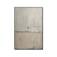Peinture abstraite faite à la main de style japonais Wabi-sabi, peinture décorative minimaliste moderne pour la décoration du salon