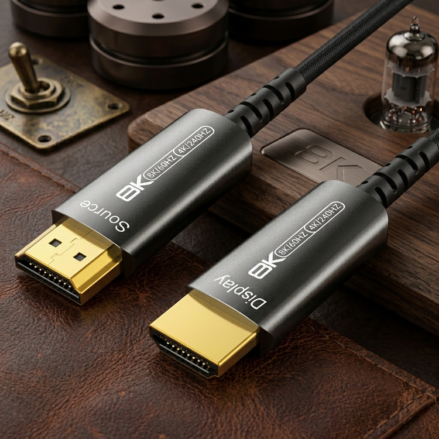 10M HDMI 2.1 AOC Fiber Optic Cable 8K 60Hz Ultra High Speed 48Gbps HDMI Cable Gold Plated Armored for TV PC Car Display HDTV