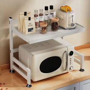 ชั้น<span class=keywords><strong>วาง</strong></span>เตาอบไมโครเวฟสองชั้นชั้นสำหรับ<span class=keywords><strong>วาง</strong></span>บนเคาน์เตอร์ห้องครัว - Product Image 4