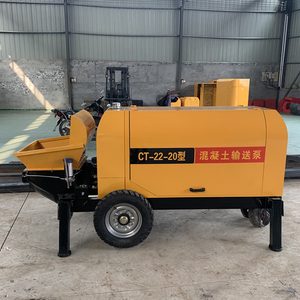 Pompe à béton électrique diesel sur <span class=keywords><strong>remorque</strong></span>, bétonnière avec pompe, machine de pompage <span class=keywords><strong>pour</strong></span> coulage de structures secondaires - Product Image 4