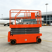 Plateforme élévatrice électrique portable à ciseaux, plateforme de levage hydraulique mobile, acier haute résistance, alliage d'aluminium, 500 kg