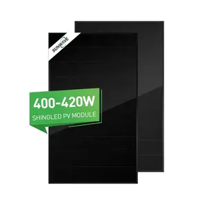 Sunwave HJT shingled high efficiency full black 400w 405w 410w 415w 420w solar panel for home use