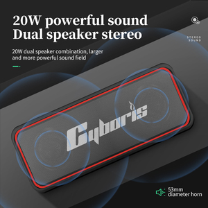 Altavoz Portátil Inalámbrico X7 de 20W, Impermeable IPX7, Bajos Profundos, Batería de 24H, 3600mAh, Compatible <span class=keywords><strong>con</strong></span> TF/AUX TWS Boombox - Product Image 2
