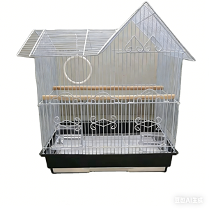 Jaula de Alambre Metálica Portátil, Transpirable y Resistente <span class=keywords><strong>para</strong></span> Pájaros, con Diseño Plegable y Patrón Sólido, <span class=keywords><strong>para</strong></span> <span class=keywords><strong>Canarios</strong></span> y Loros, en Caja - Product Image 1