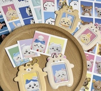 Kartu foto Pemegang Kunci K-POP K-CHARACTER K-CULTURE mode Aksesori terinspirasi Set hadiah