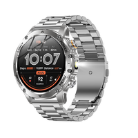 Montre connectée sportive AK87 pour hommes avec lumière LED, assistant vocal extérieur, surveillance de la santé, rappel de messages, modes sportifs multiples