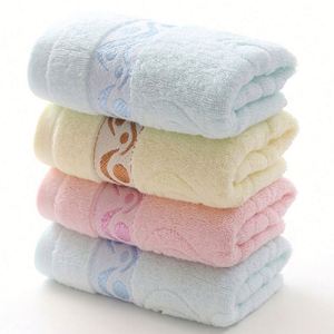 Serviette de toilette et de visage en coton tissé écologique à séchage rapide, personnalisable avec logo, couleur unie, lavable en machine, pour le nettoyage domestique (vente en gros) - Product Image 1
