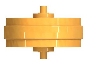 Rueda tensora CAT619-9945 619-9946 125-3537 619-9947 de alta calidad para piezas de tren de rodaje de bulldozer D10 D10R D10T D10T2, grupo de rodillos tensores - Product Image 3