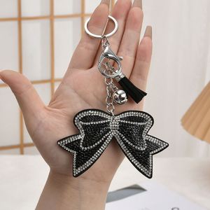 2025 New Creative Gift Crystal Rhinestone Bow <b>Key</b> <b>Chains</b> Car Pendant - Product Image 3