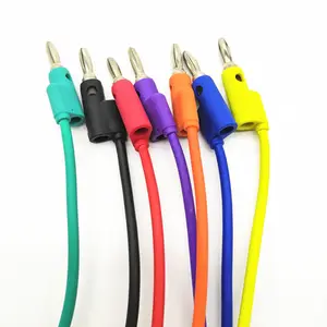 Custom Stackable 4mm Banana Plug Test Lead Wire Patch Cord Cable