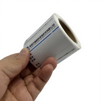 [Logotipo Personalizado] Etiqueta de PVC para Vidrio, Resistente al Aceite, al Calor y a los Arañazos, Removible, Ultra Transparente, Sin Marcas
