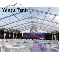 Tentes de réception de haute qualité pour mariages et événements, tentes transparentes semi-permanentes en PVC à vendre