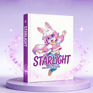 Service d'impression de mangas et de bandes dessinées personnalisées avec pelliculage brillant, pour webtoons, doujins, mangas furry et dessins animés, avec reliure parfaite - Product Image 1