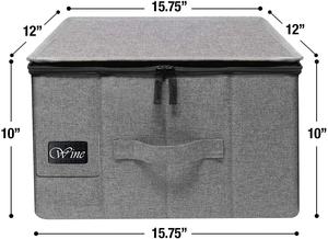 Organizador <span class=keywords><strong>de</strong></span> <span class=keywords><strong>Copas</strong></span> <span class=keywords><strong>de</strong></span> Vino, <span class=keywords><strong>Caja</strong></span> <span class=keywords><strong>de</strong></span> Almacenamiento <span class=keywords><strong>de</strong></span> Tela Plegable con Diseño <span class=keywords><strong>de</strong></span> Dragón, Ideal <span class=keywords><strong>para</strong></span> Proteger o Transportar <span class=keywords><strong>Copas</strong></span> <span class=keywords><strong>de</strong></span> Vino - Product Image 2