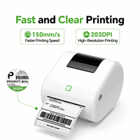 Printer Thermal Desktop Kompak Y14 dengan Tombol Fisik, Bluetooth/USB, Label Pengiriman 4x6 Tanpa Tinta & Toko Online