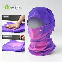 Pasamontañas Termocrómico Personalizado Premium con Cambio de Color, Cubre Rostro Térmico Transpirable con Logotipo Personalizado, Gorros para Hombre