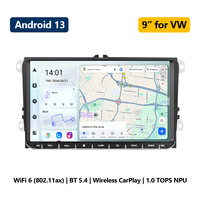 Estéreo para Auto Android 13 de 9 Pulgadas Dedicado a VW, RK3562 PCBA, Compatible con CAN Bus, SWC, WiFi 6, BT5.4, 4.1CH RCA, Unidad Principal de Sonido de Alta Fidelidad