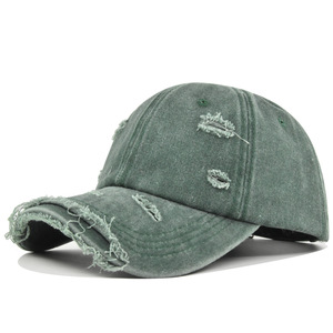OEM ODM personalizado de alta calidad 6 paneles 100% algodón sombrero desgastado deportes al aire libre nueva moda sólido liso ajustable gorra de béisbol - Product Image 4