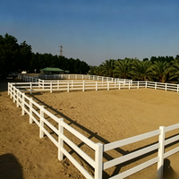 Clôture de paddock pour chevaux en PVC blanc à 3 rails, économique, écologique, pour ranch, 6 pieds, aspect naturel