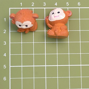 100PC thu nhỏ phim hoạt hình khỉ nhựa búp bê bức tượng nhỏ thủ công động vật cho micro cảnh quan trang trí nhà Phụ kiện tự làm - Product Image 5