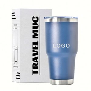 Gobelet isotherme personnalisé de 30 oz à double paroi en acier inoxydable, tasse à café et à eau à prix abordable, tasses de voyage pour voiture de 30 oz avec couvercle - Product Image 1