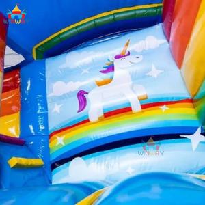 Castillo Inflable de PVC Colorido con Diseño de Unicornio y Piscina Grande para Diversión WINWAYTOYS - Product Image 6