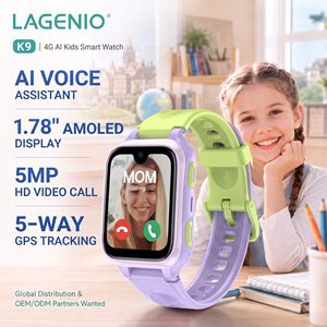 Montre connectée pour enfants LAGENIO Global Agent 4G AI avec suivi GPS+LBS+WIFI, IP68, 1+8 Go, appel vidéo, écran 1,78 pouces, 700 mAh, CE, FCC, RoHS - Product Image 1