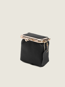 Mini Pochette Rouge Imprimé Litchi, Nouvelle Boîte à Rouge à Lèvres Portable, Sac de Rangement Vertical Multifonctionnel, Porte-Monnaie - Product Image 6