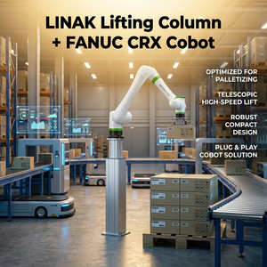 Columna de Elevación ELEVATE para Robot Colaborativo FANUC CRX-10iA CRX-20iAL CRX-25iA, Extensión de Rango Vertical - Product Image 2