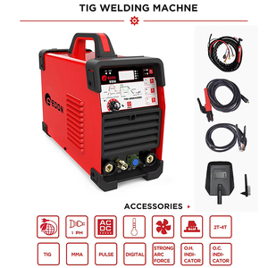 Máquina de Soldar Inverter DC TIG Pulsada EDON, Soldador TIG AC/DC <span class=keywords><strong>200</strong></span> Amperios, <span class=keywords><strong>Soldadora</strong></span> TIG MMA - Product Image 2