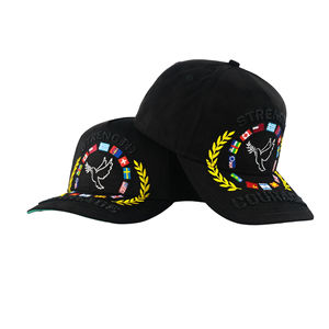 หมวกวิ่งปักลายแบบกำหนดเองคุณภาพสูงจากจีน หมวกเบสบอลประดับเพชรทรง A - Product Image 1