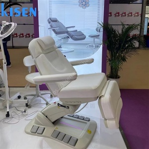 Kisen Popular Black Beauty Salon Furniture Treatment Bed 3 4 Motors <b>Electric</b> Salon Cosmetic Lash Massage <b>Table</b> With Foot Control - Product Image 5