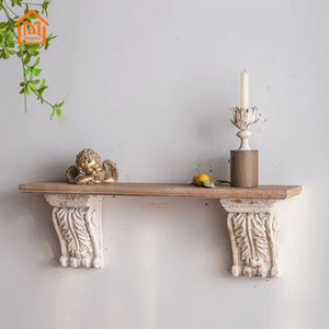 Oxyde de magnésium décoratif pour la maison Sculpture sculptée étagère suspendue murale en bois étagère murale flottante pour le salon - Product Image 2