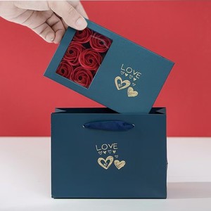 Caja de Regalo con <span class=keywords><strong>Flores</strong></span> Secas para el Día de San Valentín - Empaque Exquisito - Adecuada para Guardar Joyas y como Regalo - Product Image 5