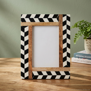 High Quality Durable Lightweight MDF & Resin Photo <b>Frame</b> Set for Living Room Bedroom Tabletop Vertical Display - Product Image 1