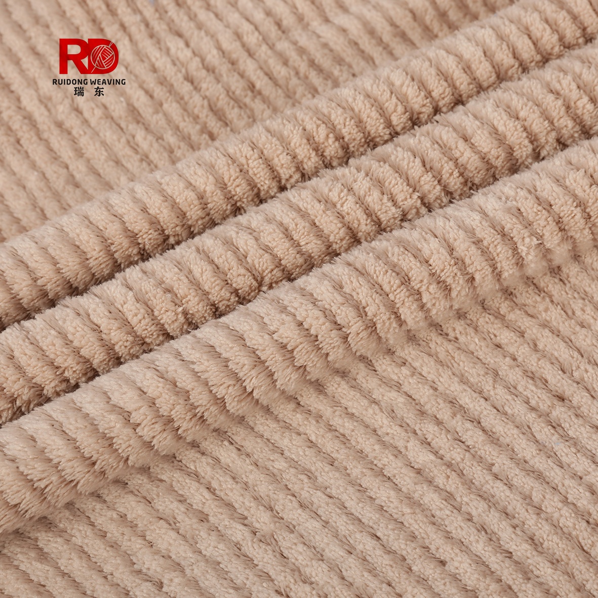 Natural Brown Microfiber Warp Knit Brushed Eco-Friendly Double Faced Undyed Inherent Color Functional Towel Home Textile