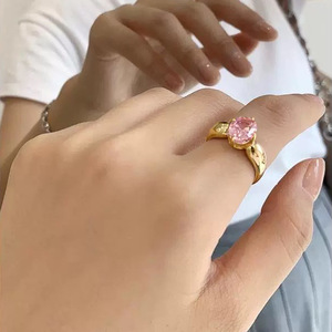 Anello Principessa Rosa per Donne, Elegante Stile Nuziale, Gioiello alla Moda per Feste e Uso Quotidiano, Idea Regalo - Product Image 3
